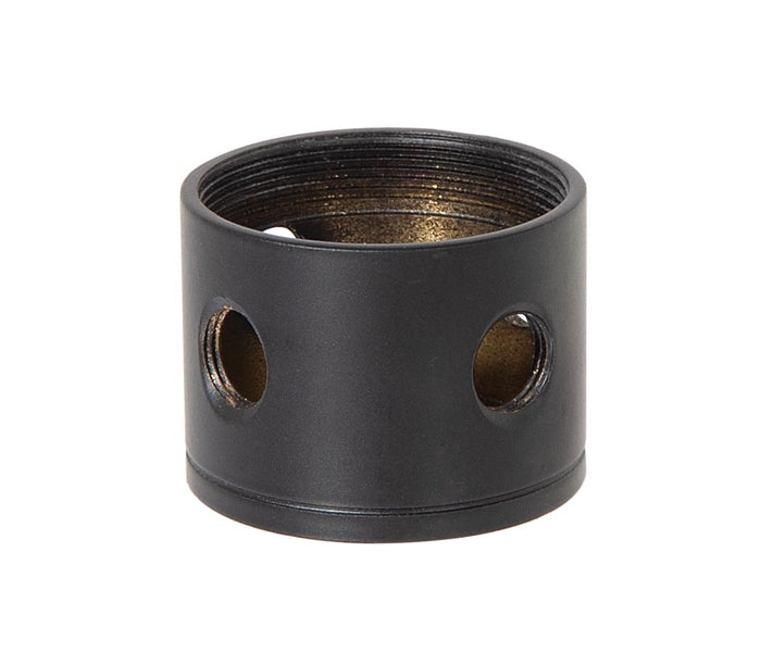 1-1/4 Inch Tall, 4 Side Hole Satin Black Finish Turned Brass Cluster Body