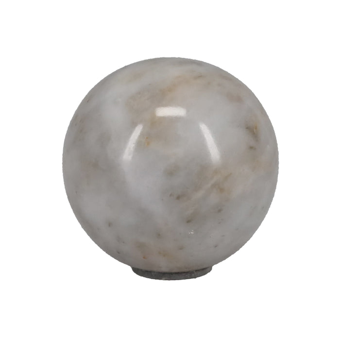 1-5/16" Diameter Finial, Marble Stone Grey & White, 1/4-27F Tap (15201WH)