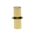 1-7/8" Tall x 15/16" Diam Bowtie Style Brass Lamp Finial Polished & Lacquered 1/4-27F Tap Bow Tie (11376)