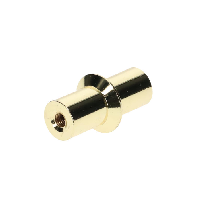 1-7/8" Tall x 15/16" Diam Bowtie Style Brass Lamp Finial Polished & Lacquered 1/4-27F Tap Bow Tie (11376)