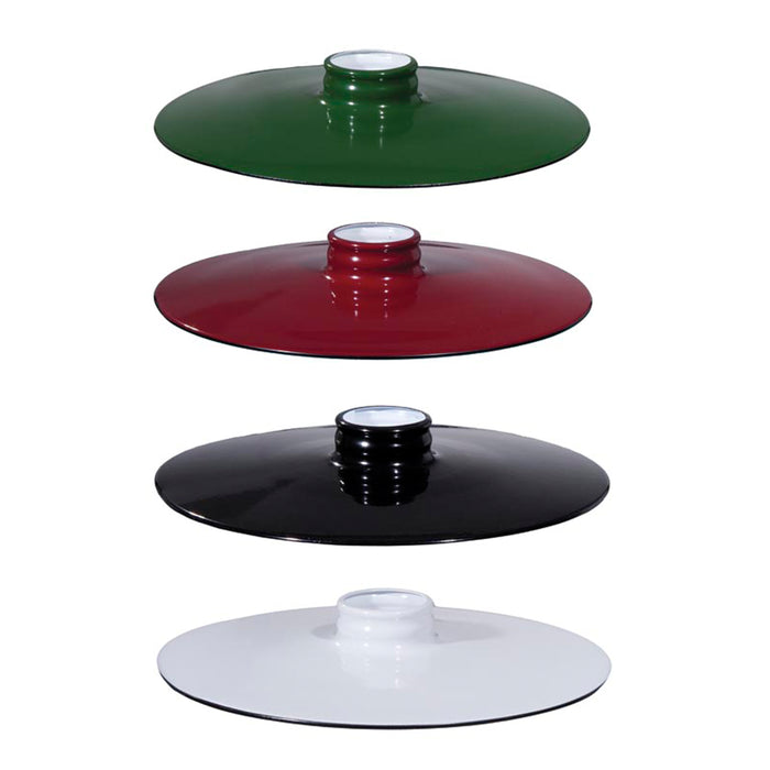 10-1/4" Industrial Style Flat Style Metal Shade, 2-1/4 inch lip fitter (08388B)