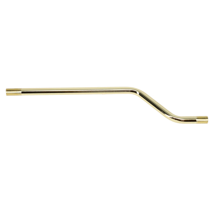 10" Bent Pipe 3/8" Diam., Figurine Assembly, Threaded both ends (12052)