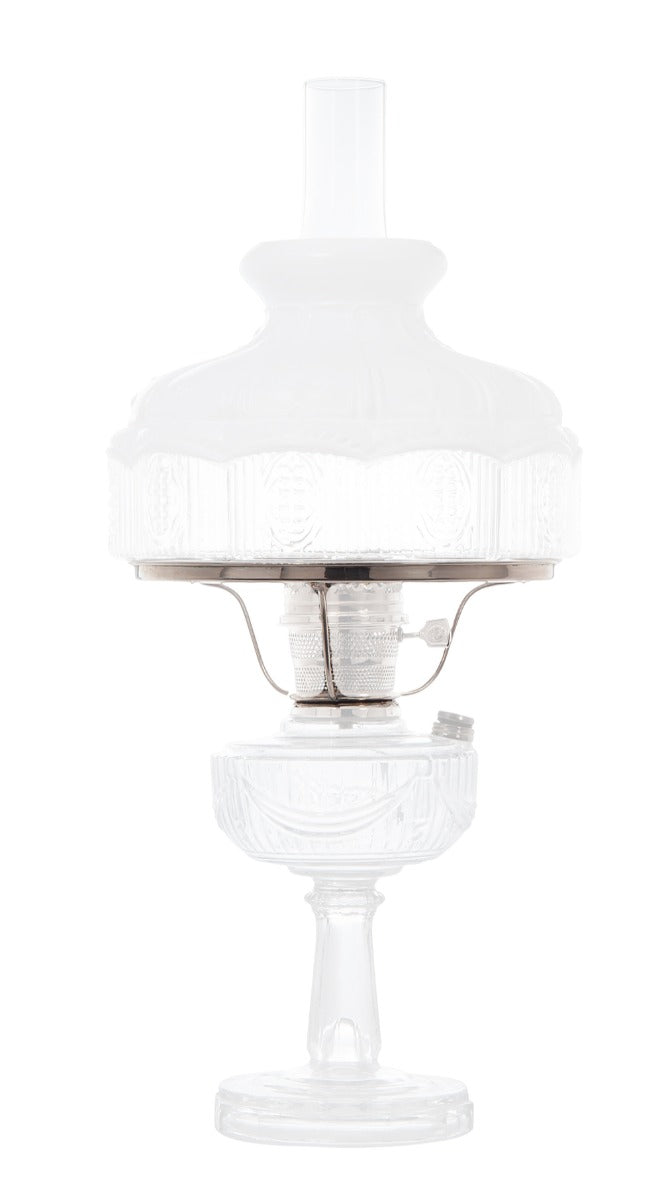 10 inch Nickel Plated Shade Holder designed to fit Aladdin Brand Lamps