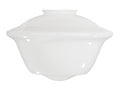 12" Modern Opal Schoolhouse Shade, 4 inch lip fitter (08806)