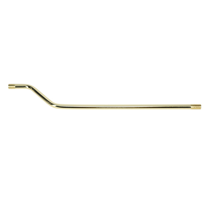 14" Bent Pipe 3/8" Diam., Figurine Assembly, Threaded both ends (12055)