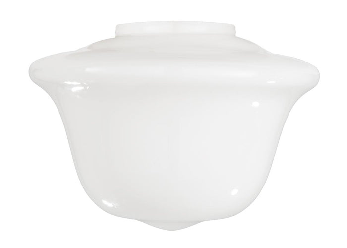 14" Modern Opal Schoolhouse Shade, 6" lip fitter (08805)