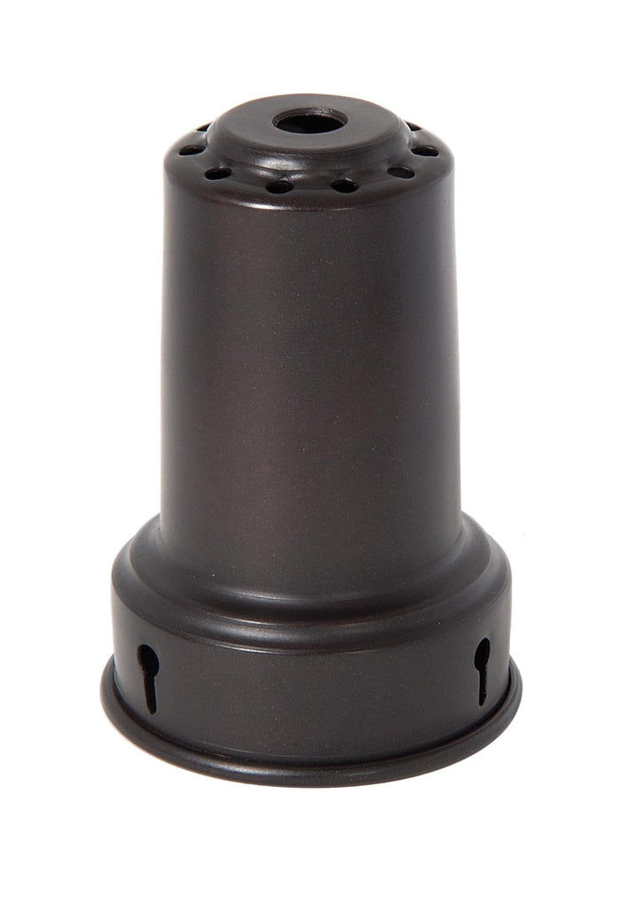 3-3/8 Inch Tall Satin Black Finish Brass Bead-Chain Shade Holder