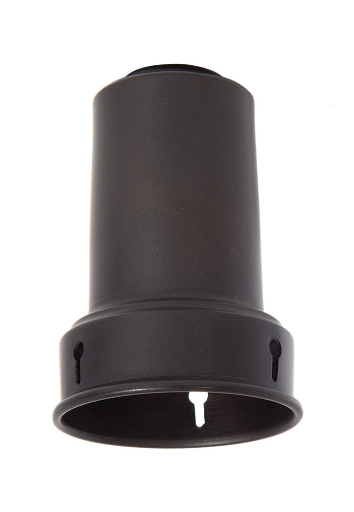 3-3/8 Inch Tall Satin Black Finish Brass Bead-Chain Shade Holder