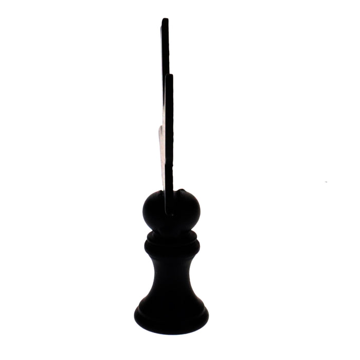 2-1/2" Tall Finial, Black Bird Silhouette, 1/4-27F Tap (15168)