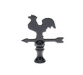 2-1/2" Tall Finial, Black Rooster Weather Vane, 1/4-27F Tap (15143)