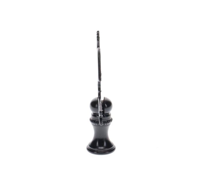 2-1/2" Tall Finial, Black Rooster Weather Vane, 1/4-27F Tap (15143)