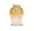 2-1/4" fitter, Art Glass Fixture Shade Opal and Gold Iridescent Finish, 5-1/4" Tall (08924)