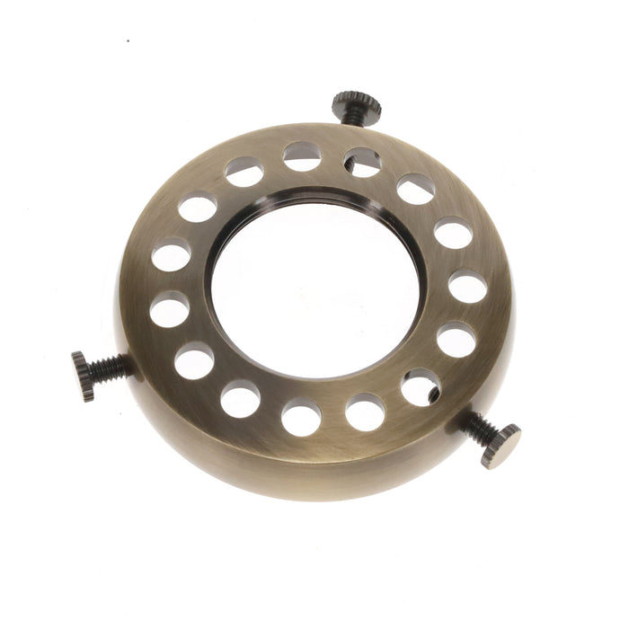 2-1/4" Fitter, Brass Screw-on, Uno-type Shade Holder, Choice of Finish (10786)