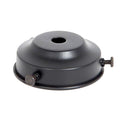 2-1/4 Inch Fitter Gloss Black Finish Spun Brass Lamp Shade Holder, 7/8 Inch Tall (10699GBK)