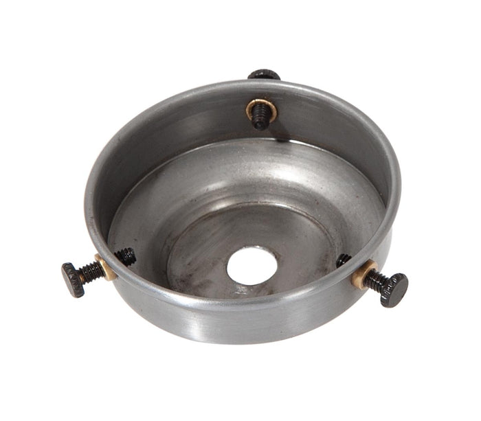 2-1/4 Inch Fitter Raw Steel Lamp Shade Holder
