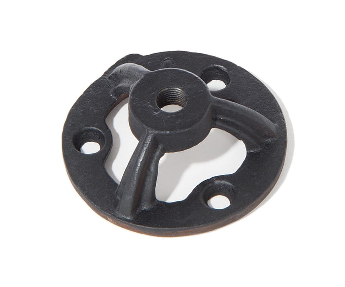 2-3/4 Inch Diameter Cast Iron Mounting Bracket, 1/8F, Satin Black