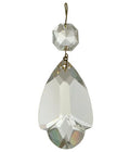 2" Clear Deco Pendalogue, ~3-1/2" overall length