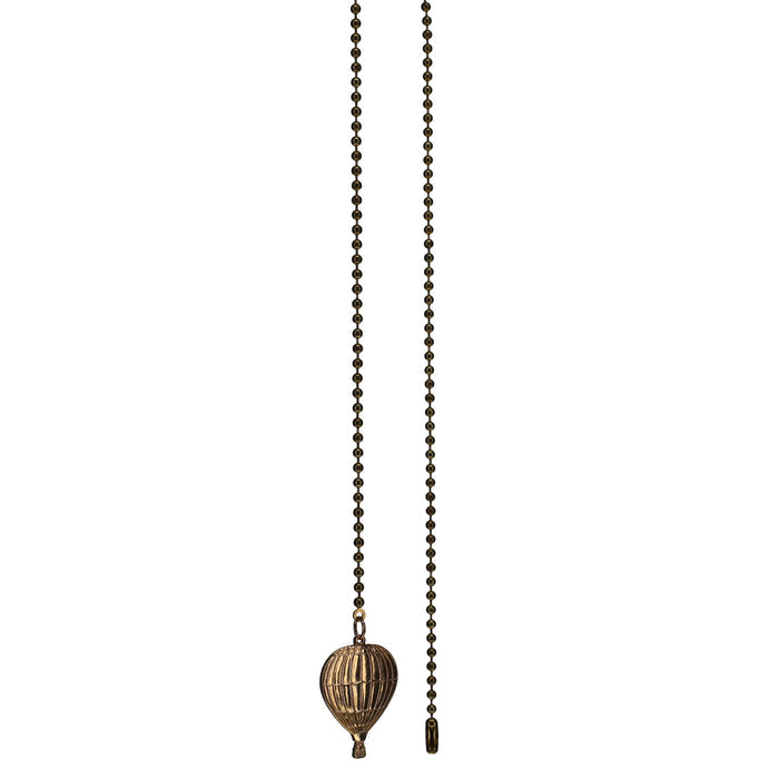 20" Length Brass Pull Chain Hot Air Balloon Pendant (15030)