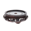 *2nds Item* Rosewood Finish, Oriental Lamp Base, 3" Diameter (10260RX)