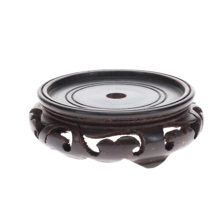 *2nds Item* Rosewood Finish, Oriental Lamp Base, 3" Diameter (10260RX)