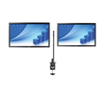 2x S24E450M 24 inch dual arm stand