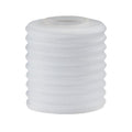 3-1/2" Diameter Satin Clear Ribbed Pendant Shade, 1-5/8" Fitter (08707E)