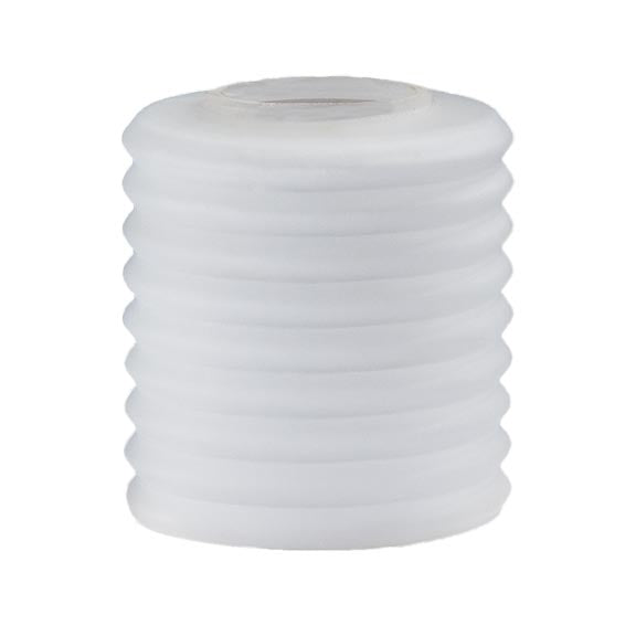 3-1/2" Diameter Satin Clear Ribbed Pendant Shade, 1-5/8" Fitter (08707E)