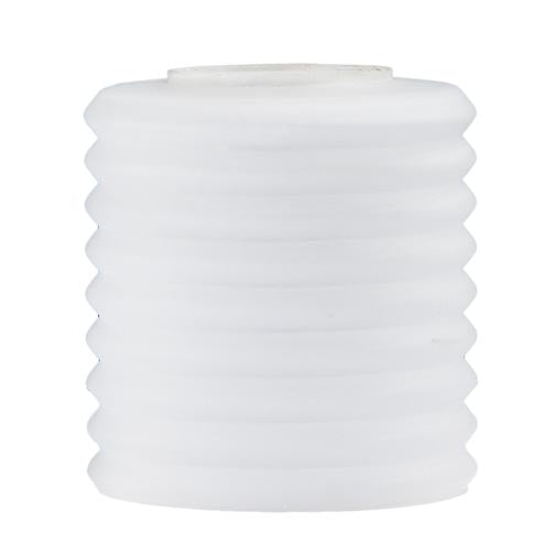 3-1/2" Diameter Satin Clear Ribbed Pendant Shade, 1-5/8" Fitter (08707E)