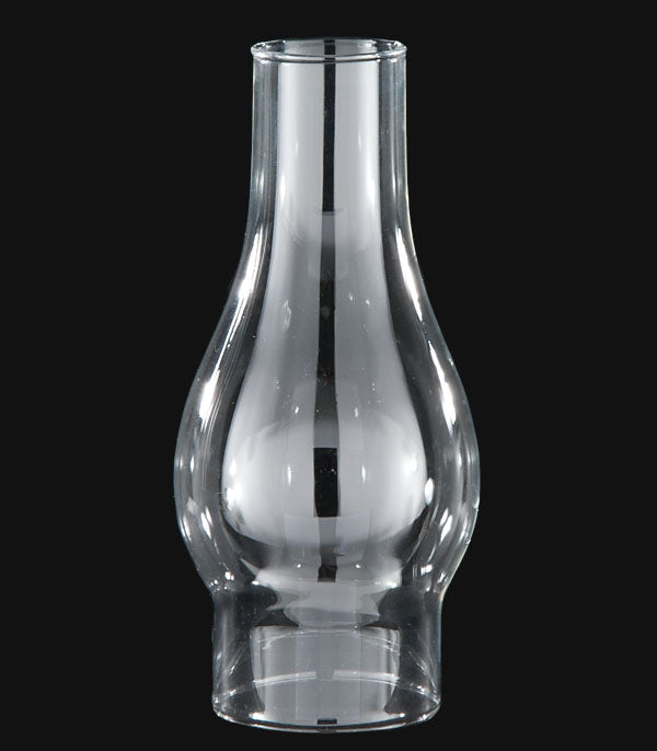 3" Fitter, 8-1/2" Tall Clear Chimney Globe