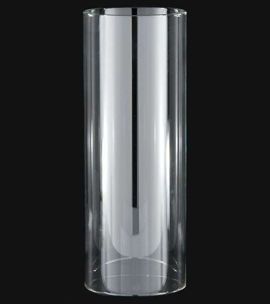 3" Fitter, 8" Tall Clear Cylinder Chimney