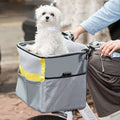 3-in-1 Dog Bike Basket – Removable Pet Carrier with Safety Buckle
