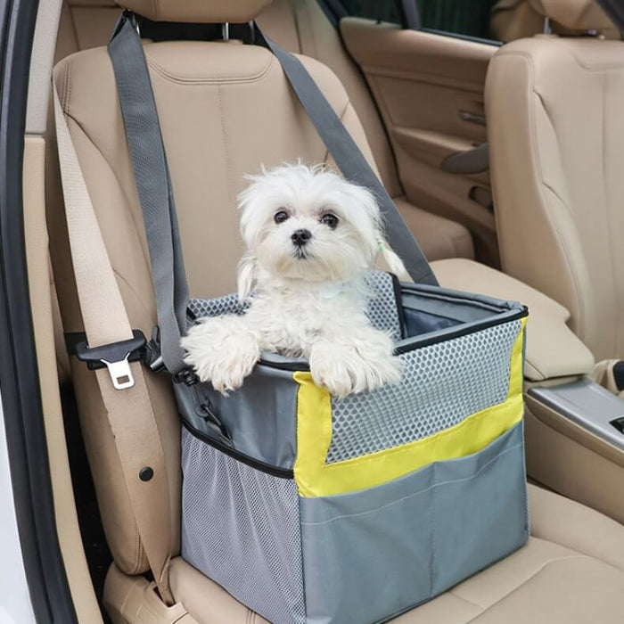3-in-1 Dog Bike Basket – Removable Pet Carrier with Safety Buckle