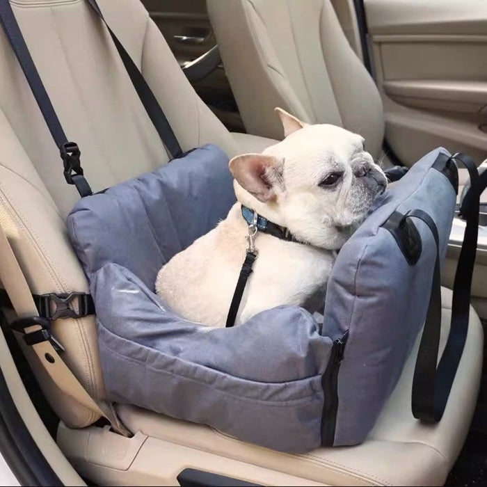 3-in-1 Dog Car Seat – Waterproof Booster Seat with Safety Belt