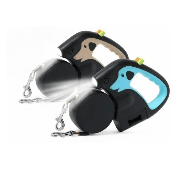 3-in-1 Duo Belt with Flashlight | Dual Retractable Leash for Dogs