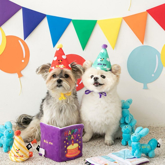 3-in-1 Interactive Celebration Kit | Fun Pet Birthday Hat & Play Toys