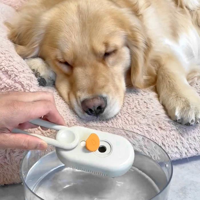 3-in-1 Pet Water Brush | Grooming, Massage & De-Shedding Tool for Dogs and Cats