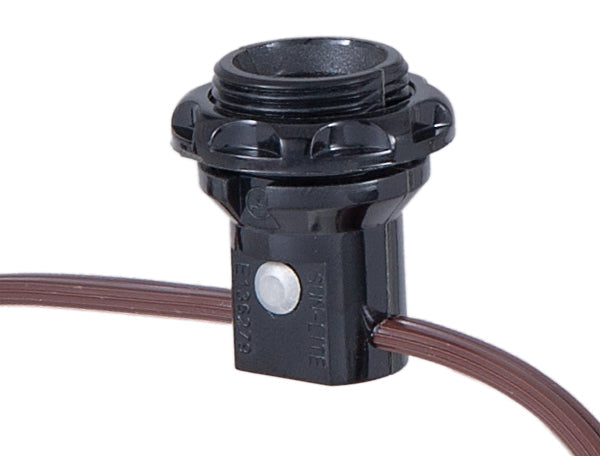3-Light, E12 Candelabra Socket Harness Set, Each With Phenolic Rring & 18/2 Wire Leads