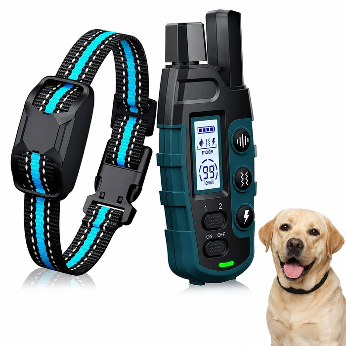 3300FT Dog Training Collar with Remote – Waterproof Rechargeable Collar for Dogs