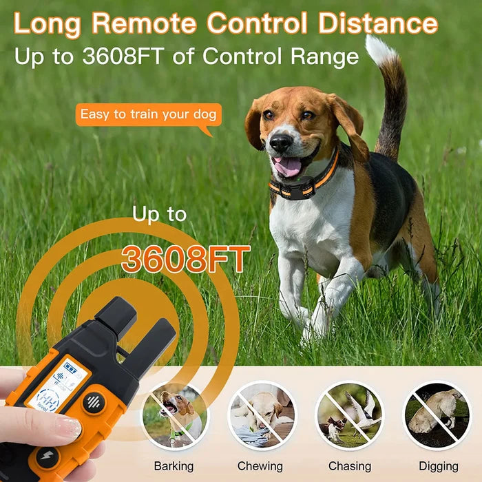 3300FT Dog Training Collar with Remote – Waterproof Rechargeable Collar for Dogs