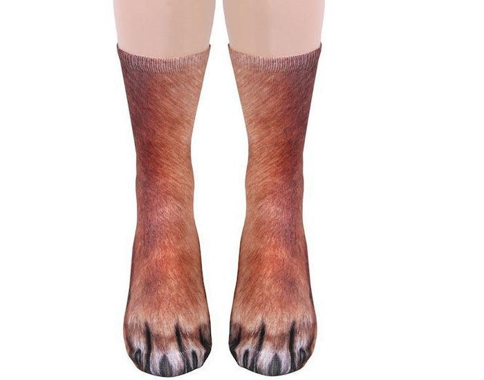 3D Animal Paw Socks Cute Cat Claws Socks Unisex Long Socks