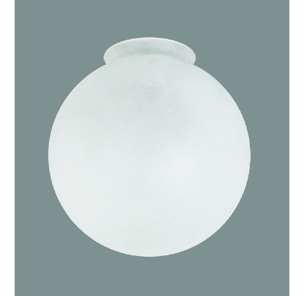 4-1/2" Diameter Clear Etched Glass Ball Shade, 2-1/4" Fitter (08770CE)
