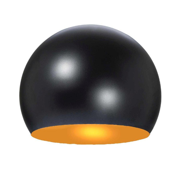 4-3/4" Dia. Satin Black Eyeball Shade, Steel (08355BKG)