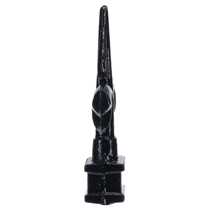 4-3/4" Tall Finial, Fleur-De-Lis, Gloss Black, 1/4-27F Tap (15152)