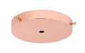 4-7/8 Inch Diameter Polished Copper Finish Side Mounting Steel Canopy - Interior Hardware