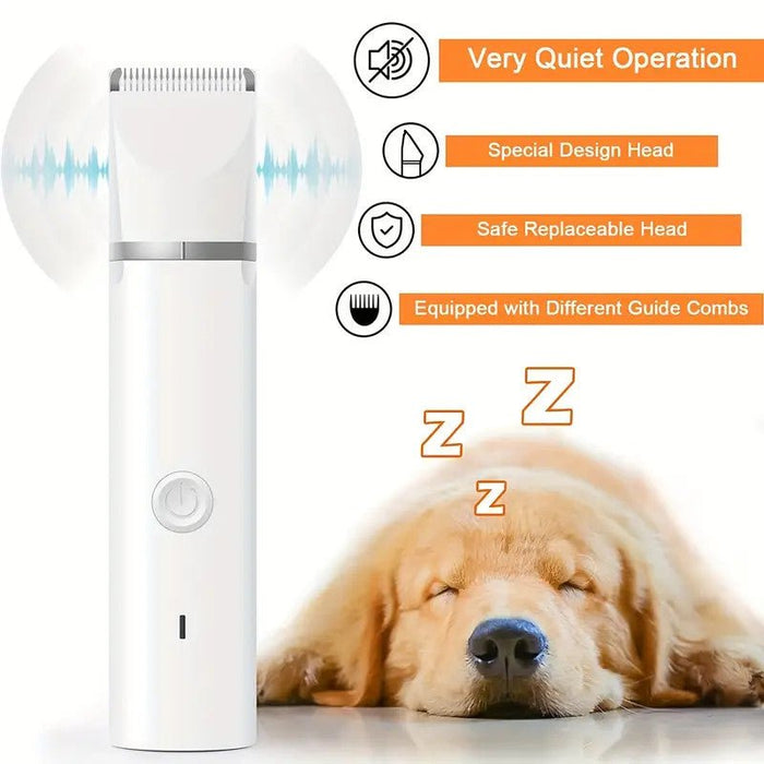 4-in-1 Clippers Trimmer | Professional Pet Grooming Kit for Dogs & Cats