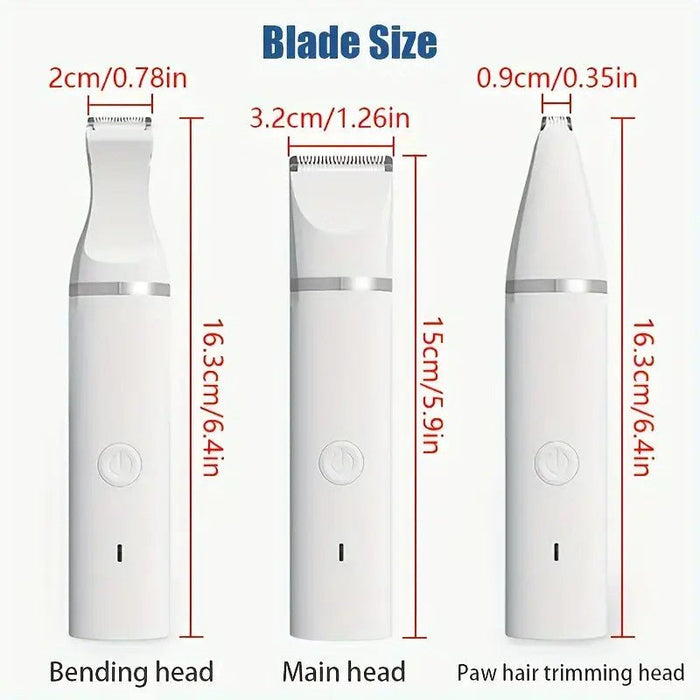 4-in-1 Clippers Trimmer | Professional Pet Grooming Kit for Dogs & Cats
