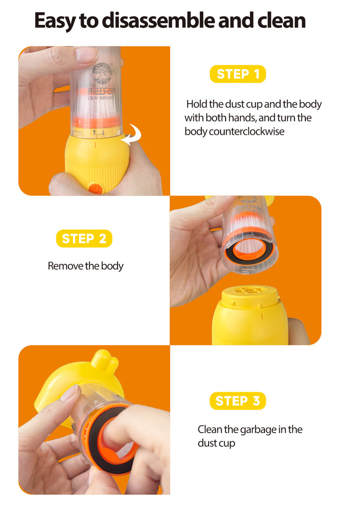 4-in-1 Pet Grooming & Cleaning Kit | Cute Duck Design - Deshedding & Vacuum Tool