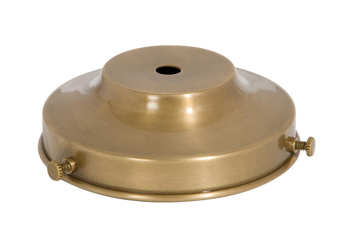4 Inch Fitter Antique Brass Finish Brass Lamp Shade Holder