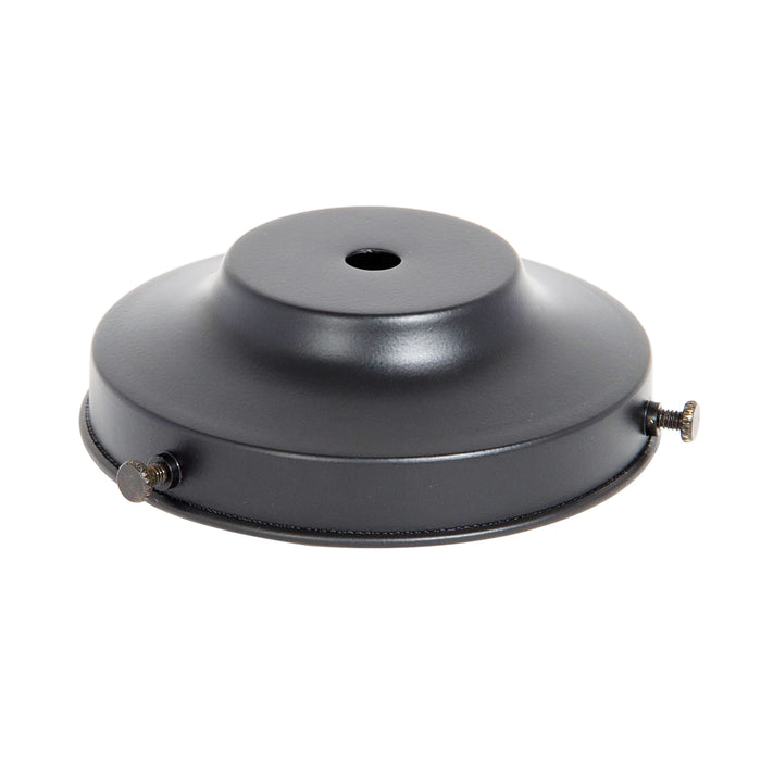 4 Inch Fitter Gloss Black Finish Steel Lamp Shade Holder (10712GBK)