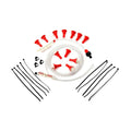 48V spider battery watering system kit with red caps, tubing, connectors, and zip ties